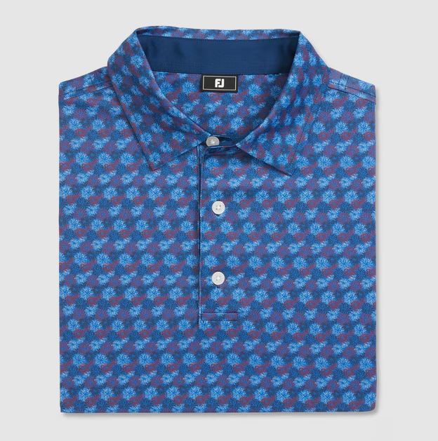 FootJoy Men's Fireworks Lisle Polo